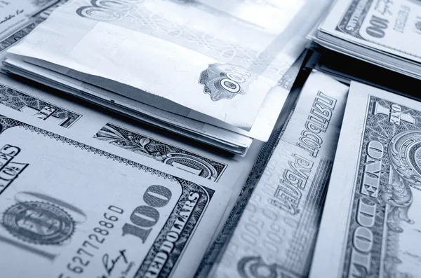Speculatie met valuta de roebel dollar. — Stockfoto