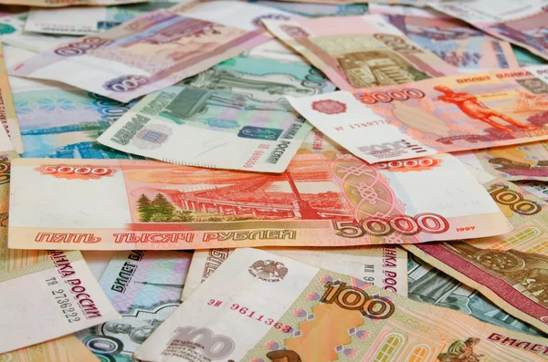 Российские рубли . — стоковое фото