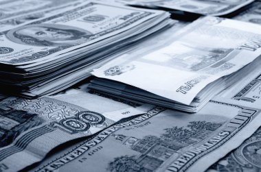 Para spekülasyon Rublesi Doları.