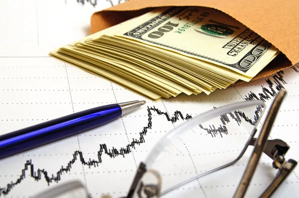Previsioni finanziarie in borsa . — Foto Stock