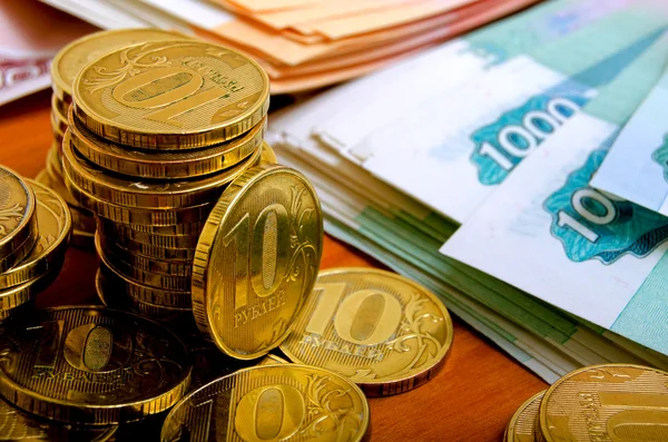 Rus Rublesi parası. — Stok fotoğraf