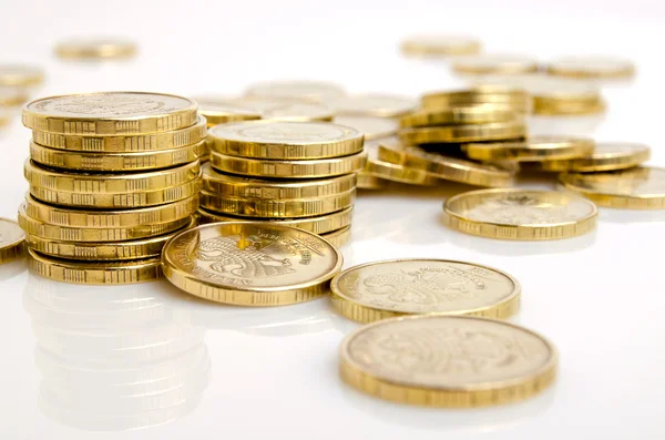 Coins russian rubles. — Stock Photo, Image