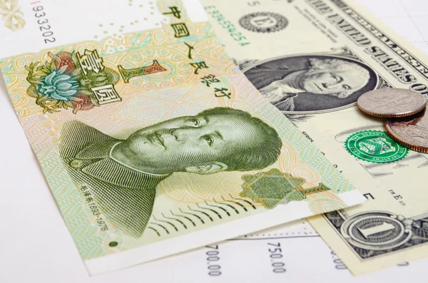 CNY chinese yuan. — Stock Photo, Image