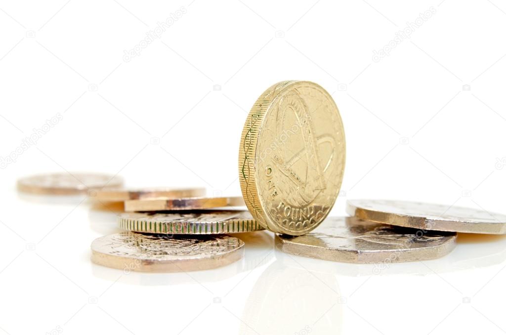 British pound and pence.