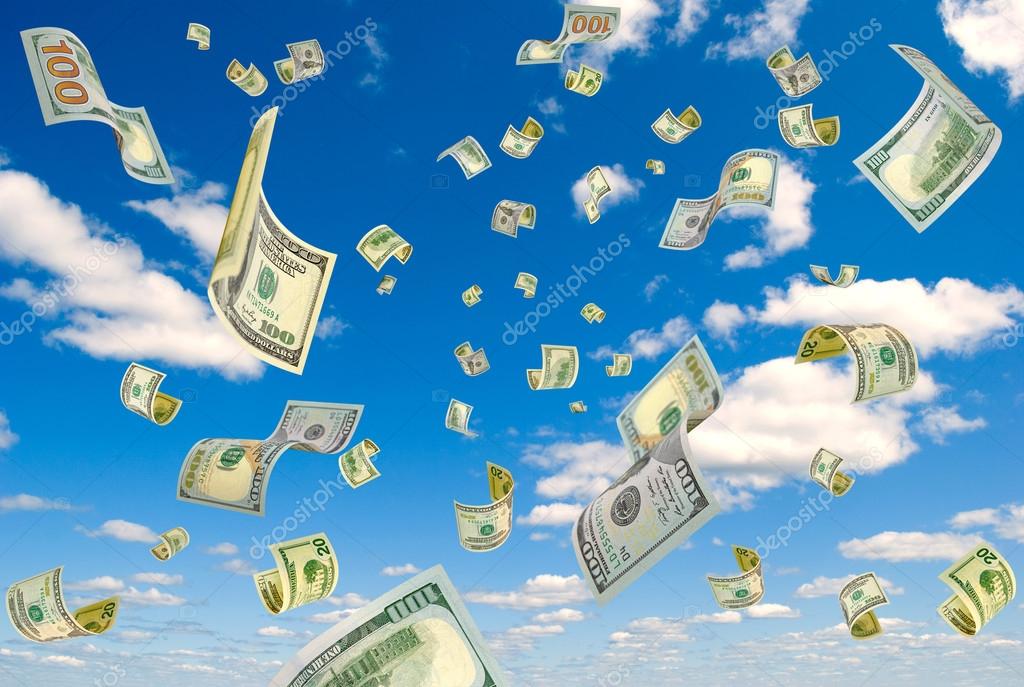 Money from the sky. Stock Photo by ©rrraum 70172319