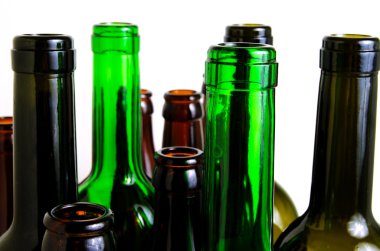 Cam şişeler endüstriyel kullanım için.