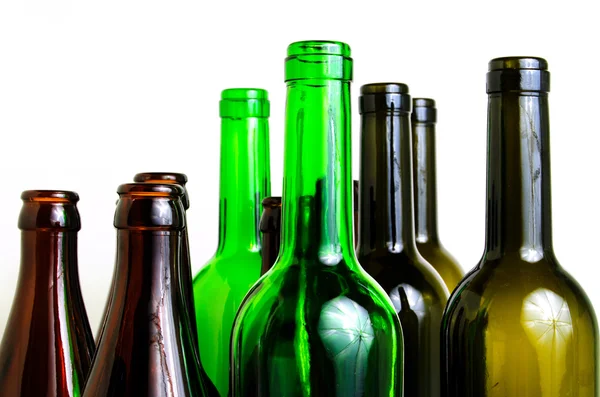Glazen flessen voor industrieel gebruik. — Stockfoto