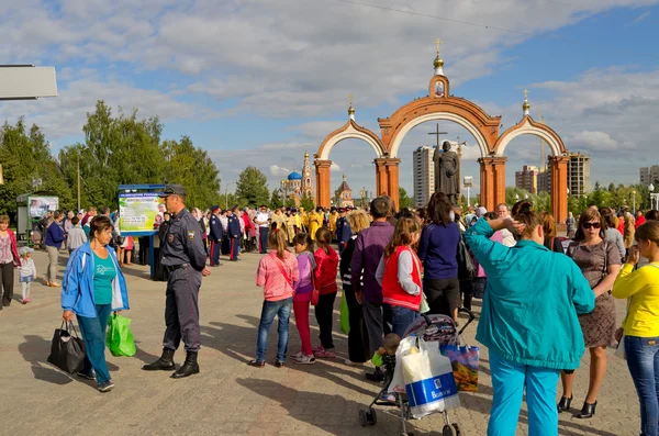 Novocheboksarsk, Russia - August 16, 2015: the meeting of the ar — Stock Photo, Image