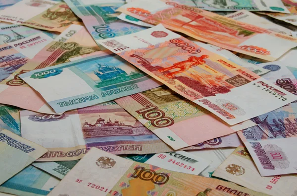 Contant geld Russische roebels. — Stockfoto