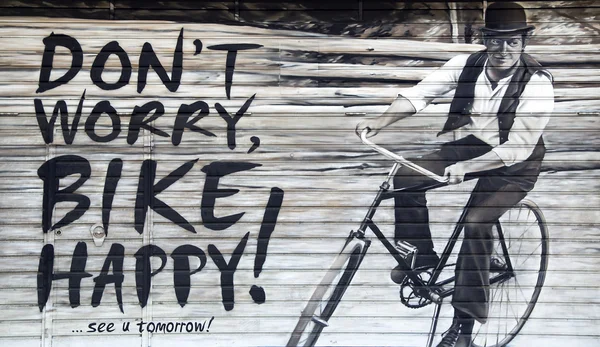 Ulica graffity ulicy Barcelony — Zdjęcie stockowe