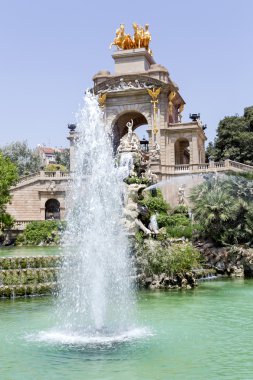  Art arda sıralı Parc de la Ciutadella Çeşmesi