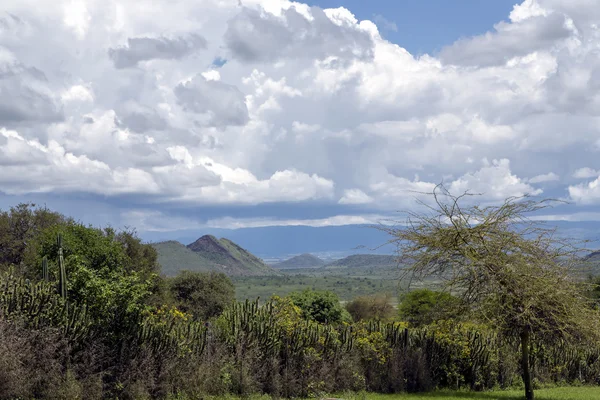 Heuvels in de buurt van Lake Nakuru in de Grote Slenk — Stockfoto