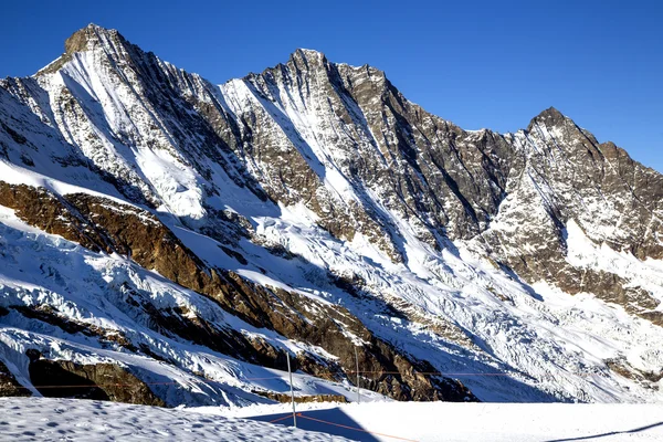 Taschhorn dağın 4491 metre yükseklikte — Stok fotoğraf