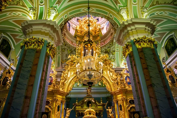 Rússia São Petersburgo Setembro 2015 Interior Catedral São Pedro Paulo — Fotografia de Stock