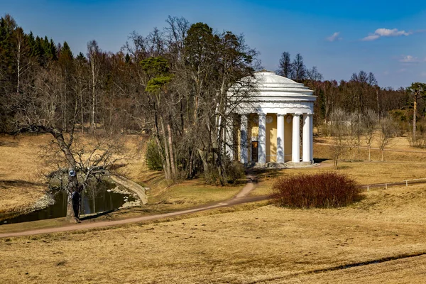 Palácio Catarina Foi Pavilhão Verão Rococó Dos Czares Russos Parque — Fotografia de Stock