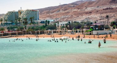 ISRAEL, MARCH, 20, 2016 - İsrail, Ürdün ve Filistin Yönetimi arasında yer alan Ölü Deniz tatil beldelerinde ekolojik ve tıbbi turizm kavramı.