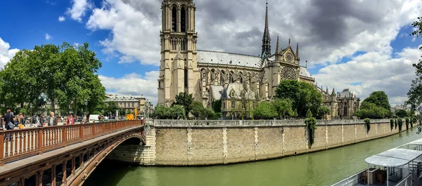 Frankrijk Parijs Mei 2015 Panorama Van Notre Dame Paris Kathedraal — Stockfoto