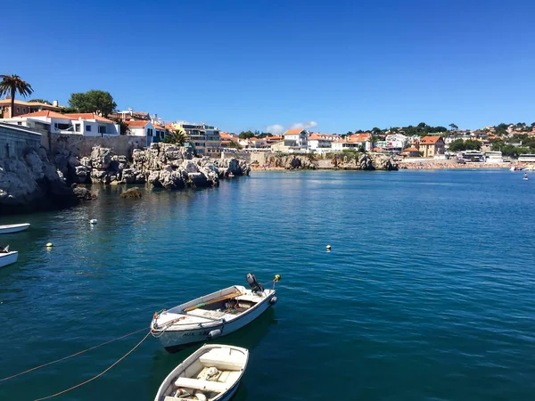Portugal Cascais Augusti 2016 Cascais Portugisisk Fiskestad Och Mest Populära — Stockfoto