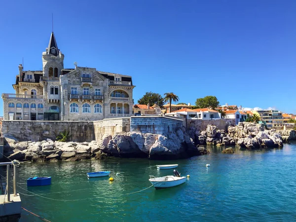 Portugal Cascais Augusti 2016 Cascais Portugisisk Fiskestad Och Mest Populära — Stockfoto