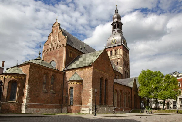 Lotyšsko Riga June 2021 Katedrála Marie Evangelickou Luteránskou Katedrálou Starém — Stock fotografie