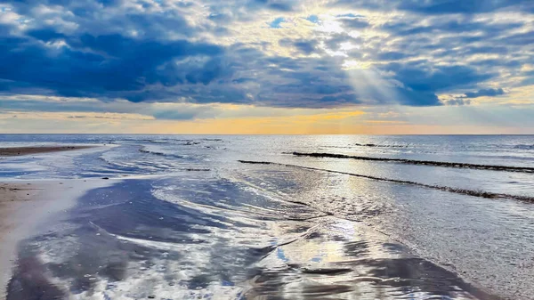 Blick Auf Den Warmen Golf Von Riga Der Ostsee Vor — Stockfoto