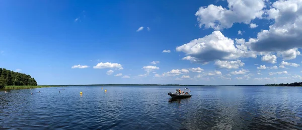 Latvia Riga Juli 2021 Vatten Säkerhetspolis Nära Stranden Kisezers Sjön — Stockfoto