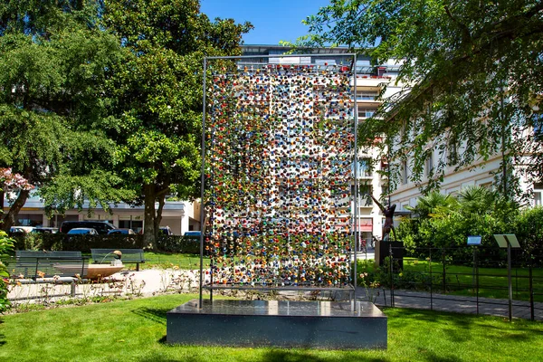Schweiz Montreux August 2021 Die Ausstellung Zeitgenössischer Kunst Präsentiert Ein — Stockfoto