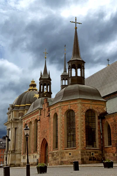 Chiesa di Riddarkyrkan sull'isola Riddarholmen — Foto Stock