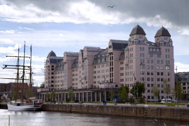 oslo şehrinin panoramik görünüm
