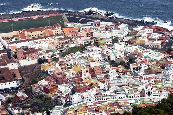 Tenerife Garachico şehrin panoramik görünüm — Stok fotoğraf