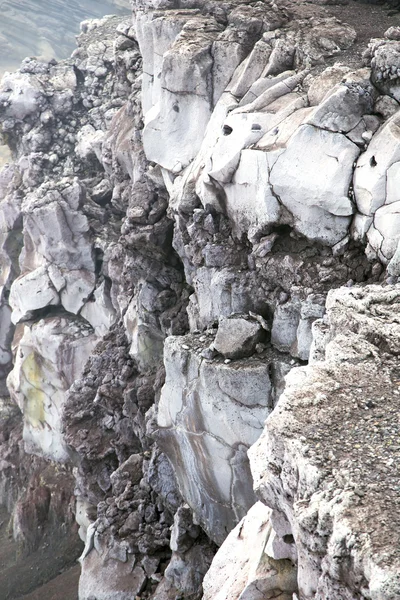 Pedras branqueadas em um vulcão de precipício Masaya — Fotografia de Stock