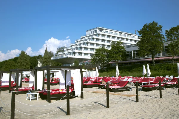 Hotel Baltic Beach na brzeg Morza Bałtyckiego — Zdjęcie stockowe