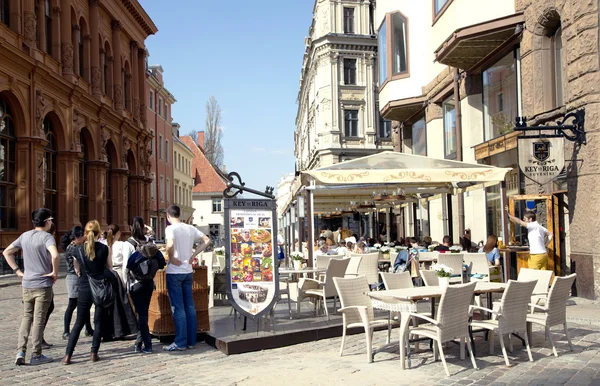 Riga anahtarına Restoran — Stok fotoğraf