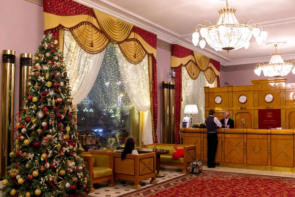 National Hotel Moskova'da iç — Stok fotoğraf