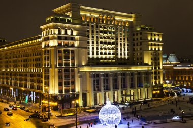 Dört mevsim Hotel Moscow gece Panoraması