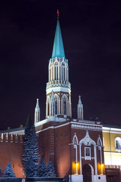Nikolskaja Turm des Moskauer Kreml — Stockfoto
