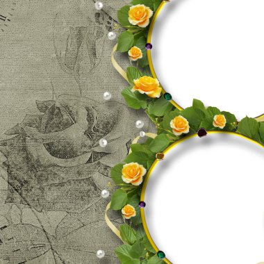 Buket Sarı Gül ile güzel tebrik kartı