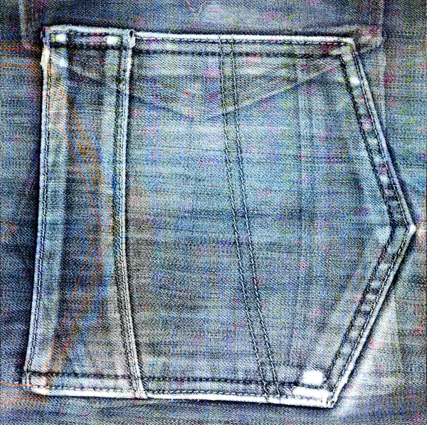 스타일 스크랩북에 구멍 오래 된 청바지 배경 — 스톡 사진