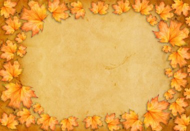 Grunge kağıt scrapbooking tarzı fotoğraf çerçevesi ve au tasarımında