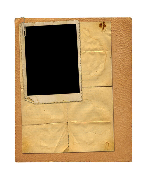 Набор старых архивных документов и старинных открыток, изолированных на Уит
