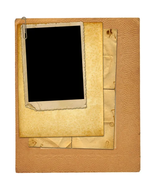 오래 된 보관 서류 및 오순절에 고립 된 빈티지 엽서 세트 — 스톡 사진