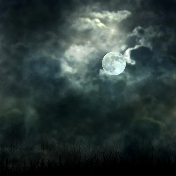 mistik Mehtap karanlık gökten yere akan