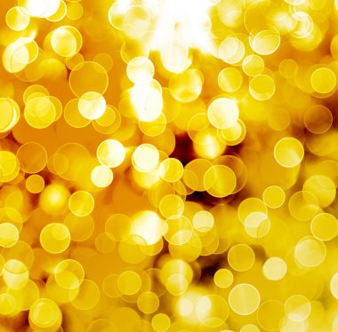 Altın arka plan ile bulanıklık bokeh dizayn için 