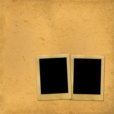 grunge çerçeve fotoğraflar ile eski vintage kağıt 