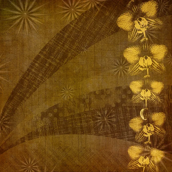 Streszczenie tło starożytnych w stylu scrapbookingu z ornamenta — Zdjęcie stockowe