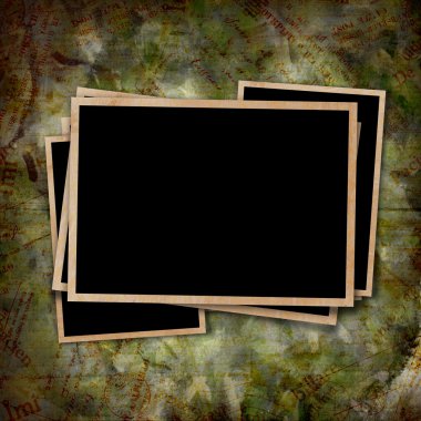 grunge çerçeve fotoğraflar ile eski vintage kağıt 