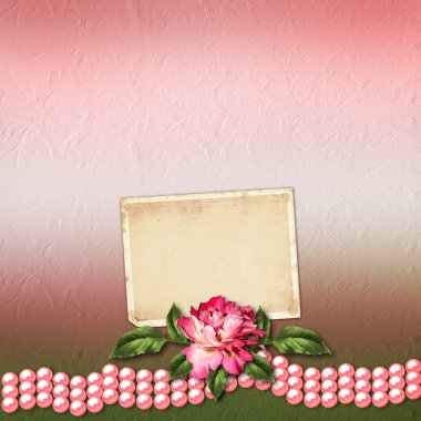 Güzel kutlama için arka plan üzerinde gül boyalı