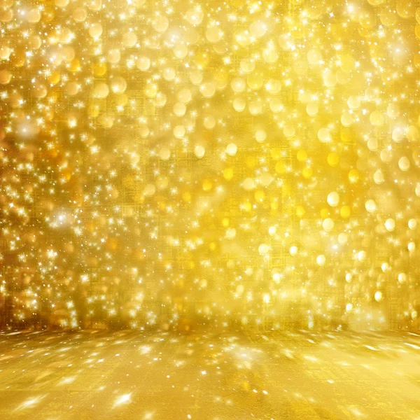 Abstract golden background with effect bokeh for design — Stock Photo, Image