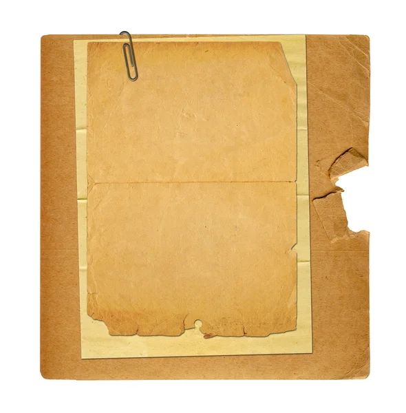 Набор старых архивных документов и старинных открыток, изолированных на Уит — стоковое фото