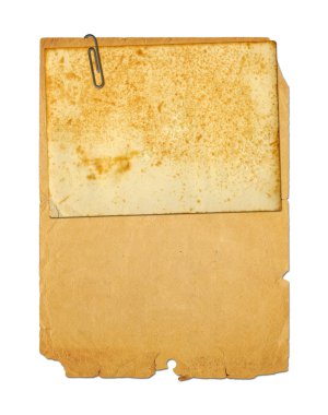 eski arşiv belgeleri ve vintage kartpostal whit üzerinde izole